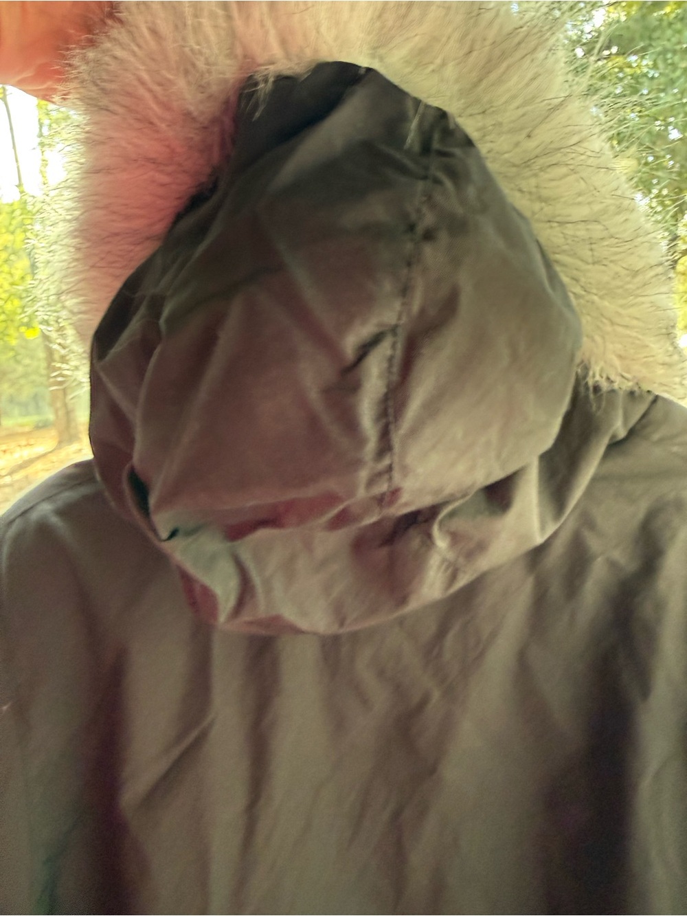 Bryant Park Vintage Women's Black Parka Coat with Faux Fur Trimmed Hood - Picture 5 of 9